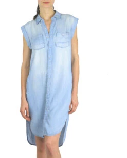 Tractr Blu Women's Hi Low Shirt Dress -Cheap Western Femme Store 2000237801 402 P1
