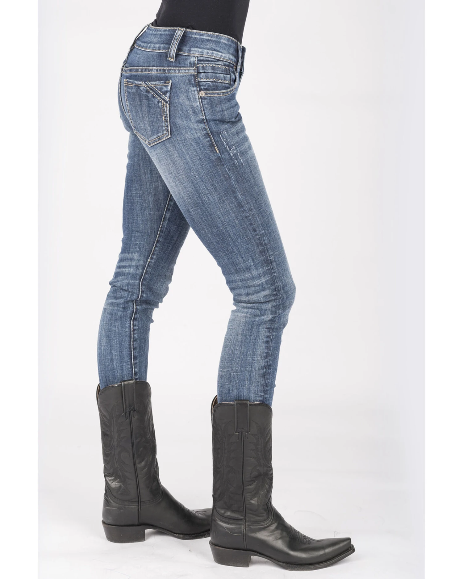 Stetson Women's 503 Pixie Stix Fit Skinny Straight Jeans 1 Stetson Women's 503 Pixie Stix Fit Skinny Straight Jeans