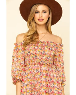 Molly Bracken Women's Pink Print Smock Dress 10 Molly Bracken Women's Pink Print Smock Dress -Cheap Western Femme Store 2000319580 650 P4