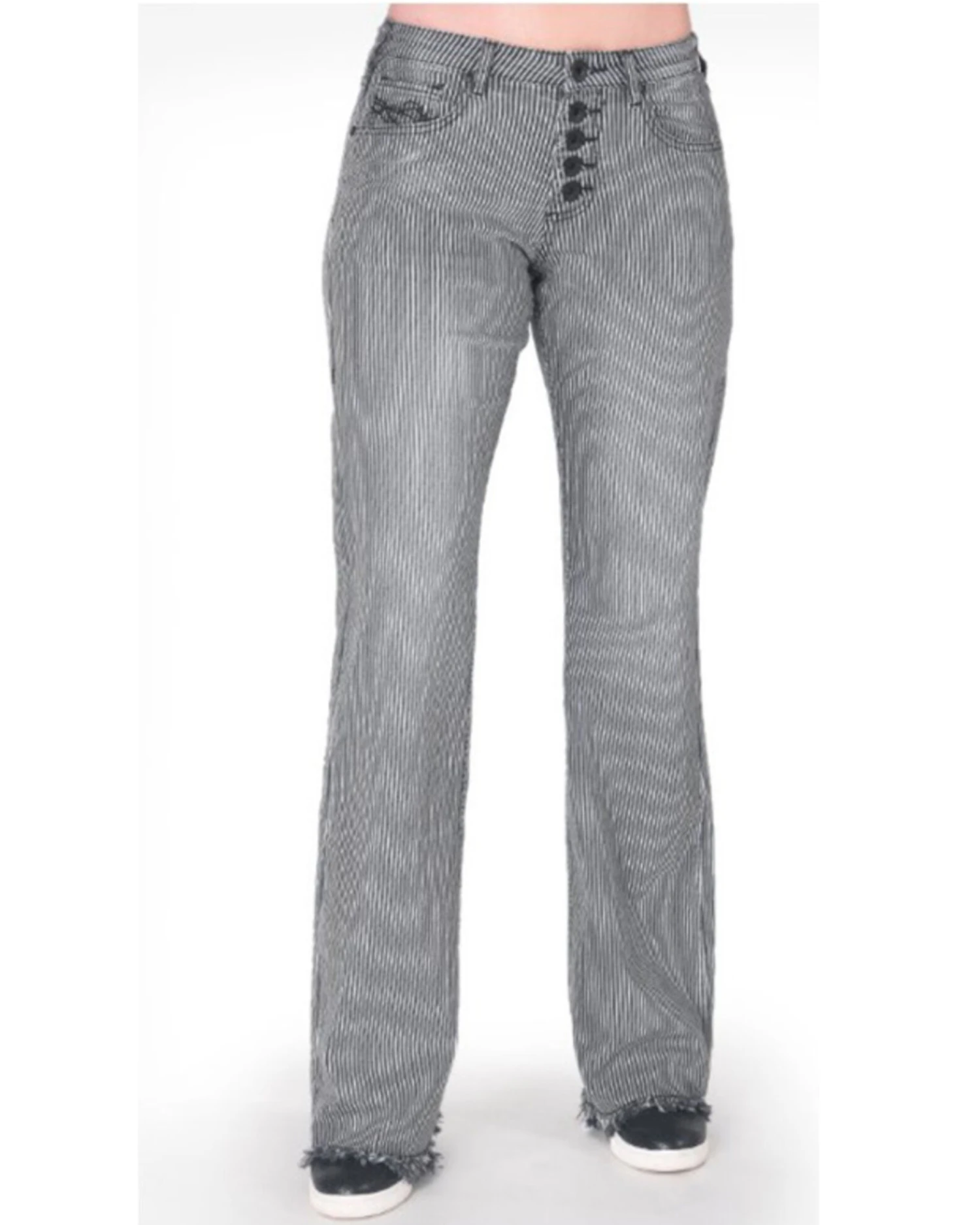 Cowgirl Tuff Women's Straight Up Stripe Trouser 1 Cowgirl Tuff Women's Straight Up Stripe Trouser