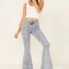 Rock & Roll Denim Women's Star High Rise Bell-Bottom Jeans