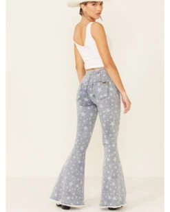 Rock & Roll Denim Women's Star High Rise Bell-Bottom Jeans -Cheap Western Femme Store 2000338590 450 P2