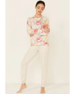 PJ Salvage Women's Happy Blooms Sweatpants -Cheap Western Femme Store 2000339484 104 P1