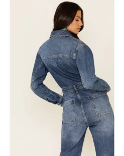 Free People Women's Denim Maris Coveralls 8 Free People Women's Denim Maris Coveralls -Cheap Western Femme Store 2000339732 400 P5