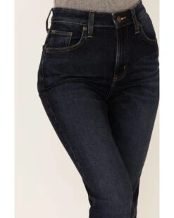 Lee Women's High Rise Dark Wash Late Night Flare Jeans -Cheap Western Femme Store 2000342317 401 P2