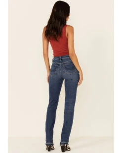 Idyllwind Women's Going Places Dark Wash Straight Leg Jeans -Cheap Western Femme Store 2000342569 401 P2