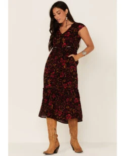 Idyllwind Women's Floral Willow Branch Midi Dress -Cheap Western Femme Store 2000352414 001 P1