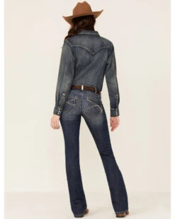 Ariat Women's R.E.A.L Corrinne Bootcut Denim Jeans -Cheap Western Femme Store 2000357674 400 P4