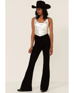 Understated Leather Women's Metallic Mustang Bustier