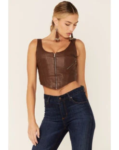 Understated Leather Women's Leather Moto Bustier 7 Understated Leather Women's Leather Moto Bustier -Cheap Western Femme Store 2000358792 200 P1