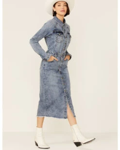 Billy T Women's Raglan Sleeve Denim Midi Dress -Cheap Western Femme Store 2000361082 400 P1