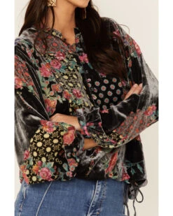 Johnny Was Women's Rose Burnout Cosima Blouse -Cheap Western Femme Store 2000362179 900 P2