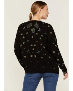 Johnny Was Women's Garden Embroidered Stripe Blouse -Cheap Western Femme Store 2000362205 001 P3