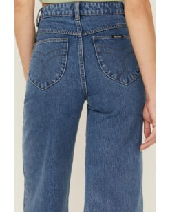 Rolla's Women's Sailor Medium Wash High Rise Wide Jeans -Cheap Western Femme Store 2000362517 400 P4