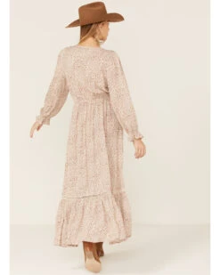 Beyond The Radar Women's Ditsy Long Sleeve Picnic Maxi Dress -Cheap Western Femme Store 2000362561 103 P4