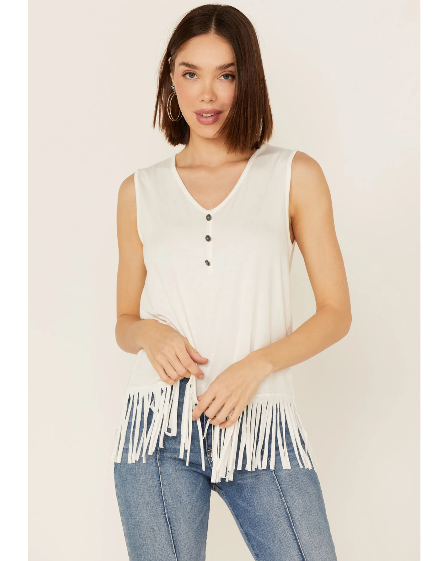 Tasha Polizzi Women's Abby Fringe Tank Top 3 Tasha Polizzi Women's Abby Fringe Tank Top - Image 3