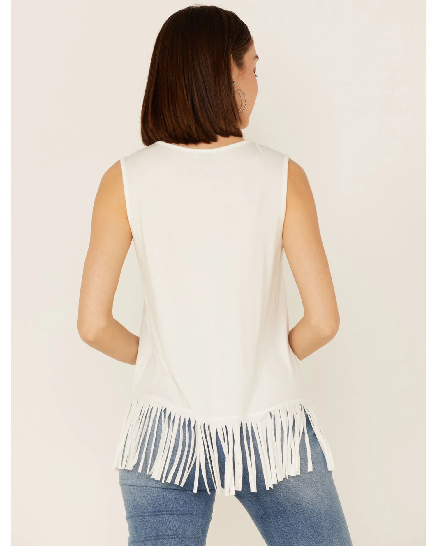 Tasha Polizzi Women's Abby Fringe Tank Top 4 Tasha Polizzi Women's Abby Fringe Tank Top - Image 4
