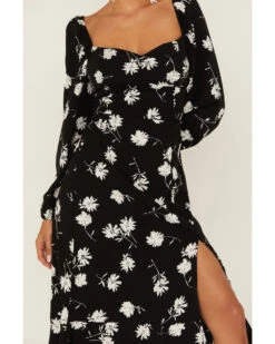 Band Of Gypsies Women's Primrose Floral Midi Dress -Cheap Western Femme Store 2000363405 001 P3