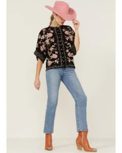 Johnny Was Women's Mulane Embroidered Top