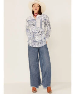 Johnny Was Women's Vanya Schiffu Oversized Shirt -Cheap Western Femme Store 2000363636 100 P2