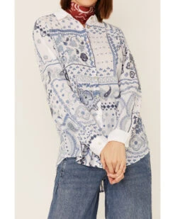 Johnny Was Women's Vanya Schiffu Oversized Shirt -Cheap Western Femme Store 2000363636 100 P3