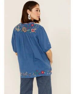Johnny Was Women's Olinda Effortless Embroidered Floral Blouse -Cheap Western Femme Store 2000363649 400 P4