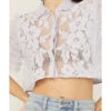 Free People Women's Madonna Lilac Top