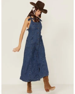 Free People Women's Time After Time Denim Midi Dress -Cheap Western Femme Store 2000366145 400 P4