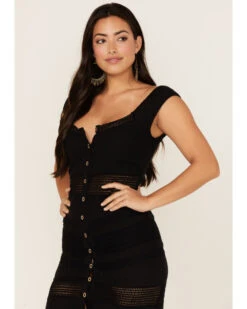 Idyllwind Women's Utopia Gauze Midi Dress -Cheap Western Femme Store 2000366621 001 P3