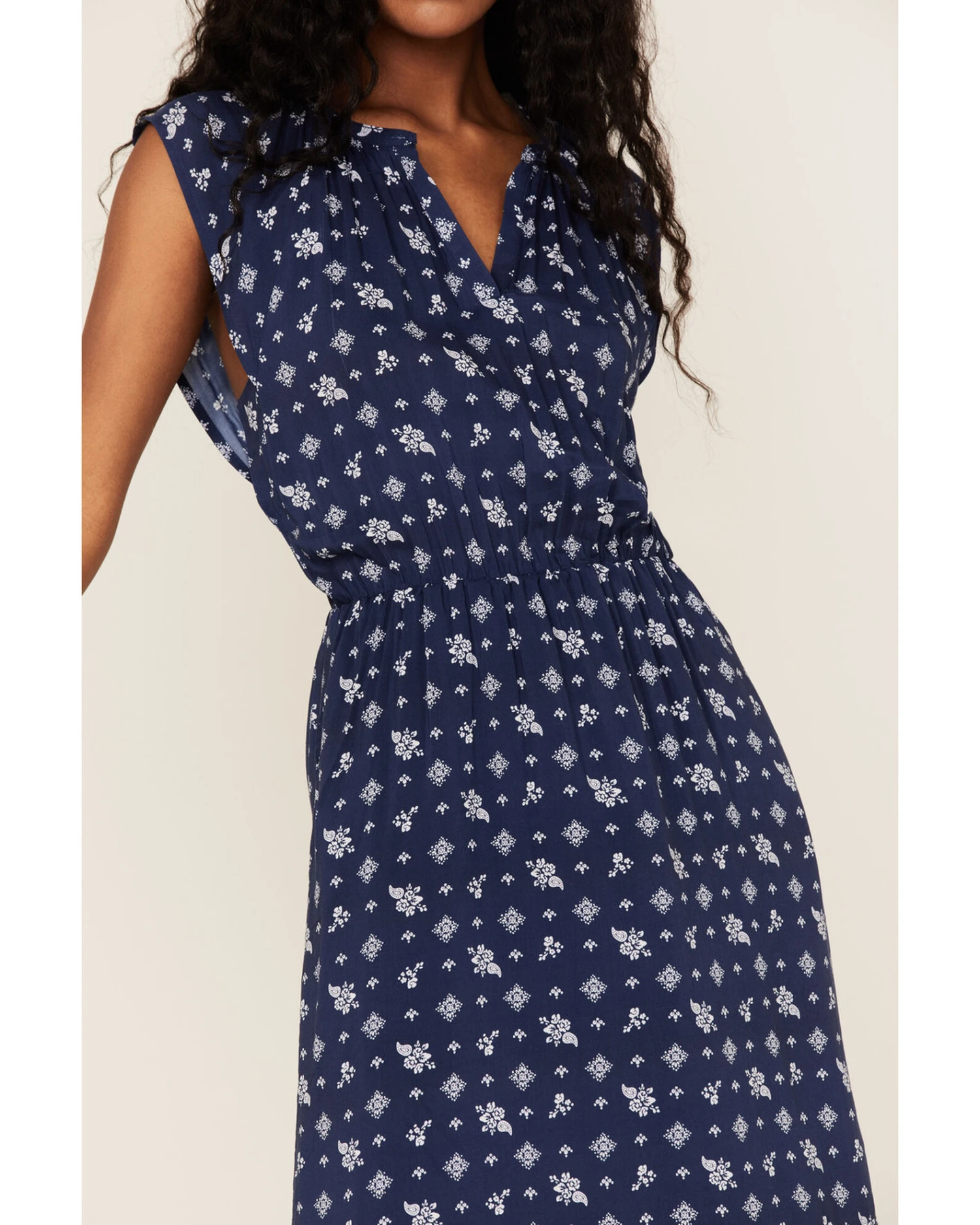 Stetson Women's Ditsy Floral Paisley Print Ruffle Flounce Midi Dress 2 Stetson Women's Ditsy Floral Paisley Print Ruffle Flounce Midi Dress - Image 2