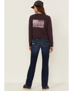 Ariat Women's Rebar Camden Medium Wash Flex Riveter Double Front Slim Leg Work Jeans -Cheap Western Femme Store 2000367463 400 P3