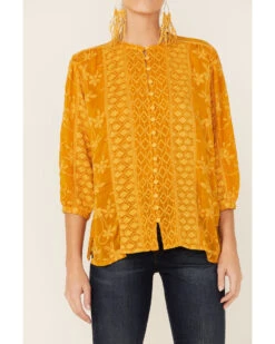 Johnny Was Women's Ciaga Phoebe Button Down Top -Cheap Western Femme Store 2000367756 710 P2