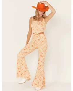 Show Me Your Mumu Women's Belmont Paisley Print Pull On Trouser Pants -Cheap Western Femme Store 2000368245 900 P1