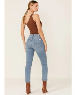 7 For All Mankind Light Wash Mid Rise Crop Skinny Denim Jeans -Cheap Western Femme Store 2000370681 400 P4