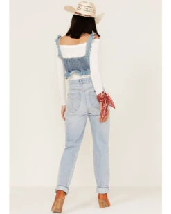 Rolla's Women's Light Wash High Rise Distressed Ella Straight Jeans -Cheap Western Femme Store 2000370926 400 P3