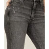 Wrangler Women's Dark Wash High Rise Distressed Wild West Straight Jeans
