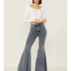 Free People Women's Just Float On Cloudy Indigo Flare Jeans