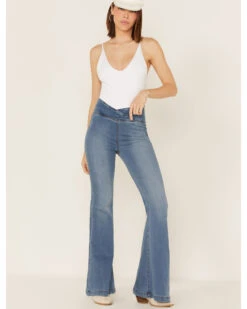 Free People Women's Venice Beach Medium Wash Flare Jeans 7 Free People Women's Venice Beach Medium Wash Flare Jeans -Cheap Western Femme Store 2000372379 400 P1