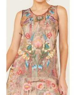 Johnny Was Women's Elisha Floral Print Mesh Slip Dress -Cheap Western Femme Store 2000373880 000 P2
