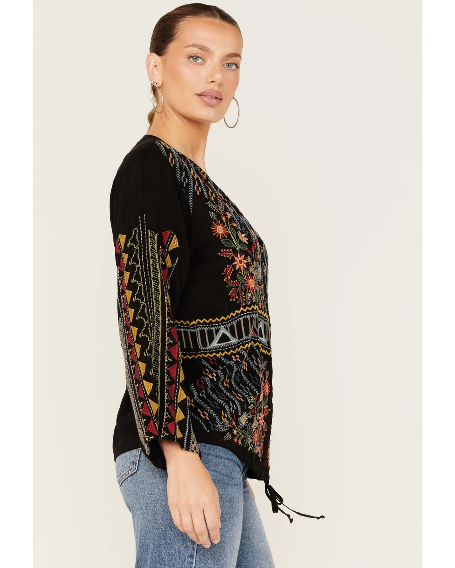 Johnny Was Women's Ezra Embroidered Blouse 4 Johnny Was Women's Ezra Embroidered Blouse - Image 4