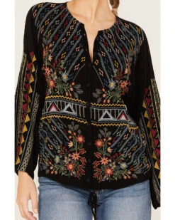 Johnny Was Women's Ezra Embroidered Blouse 6 Johnny Was Women's Ezra Embroidered Blouse -Cheap Western Femme Store 2000373881 001 P3