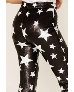 Any Old Iron Women's Star Sequin Flare Pants