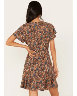 Idyllwind Women's Feeling Good Paisley Print Button-Front Dress