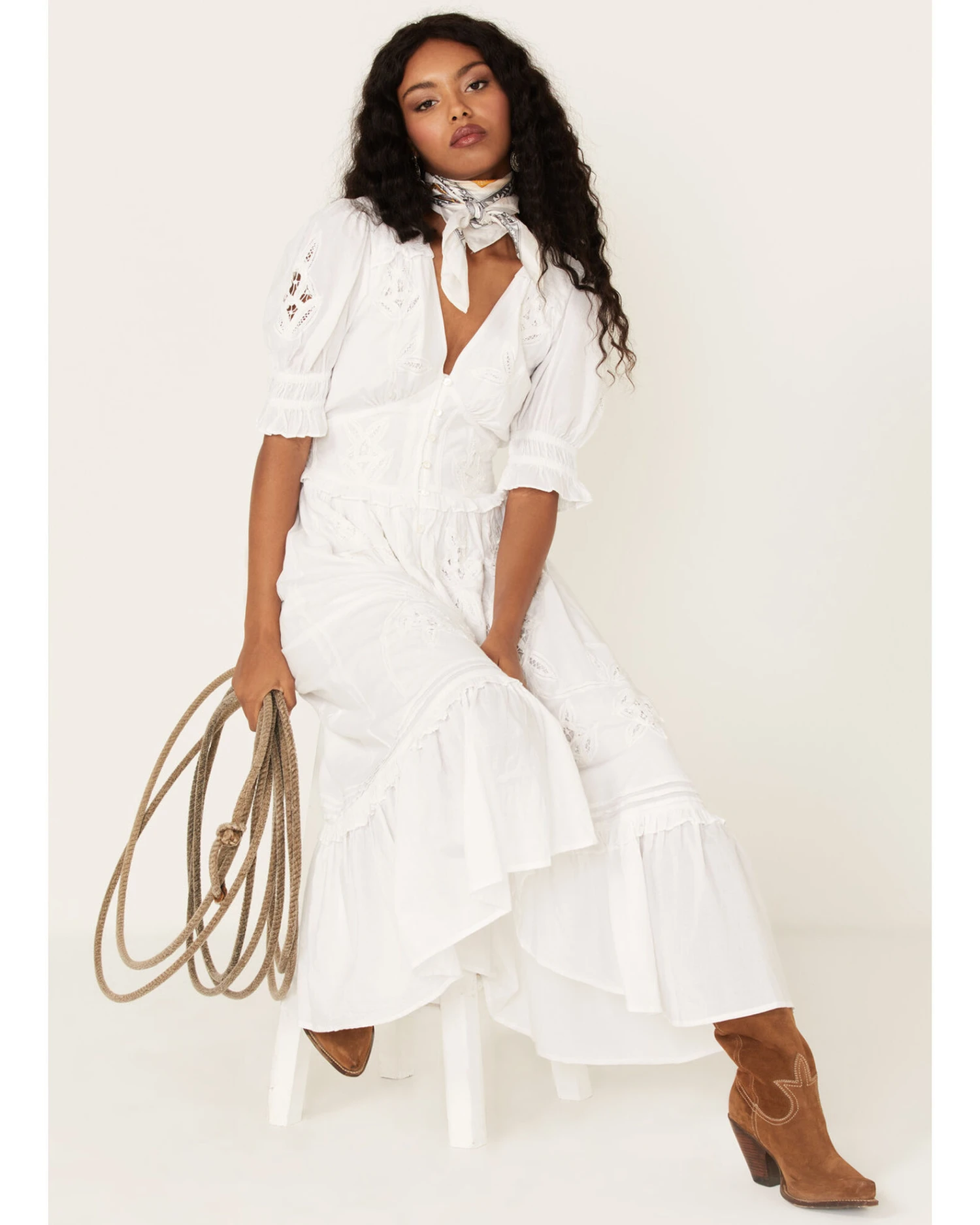 Cleobella Women's Estelle Ruffle Maxi Dress 3 Cleobella Women's Estelle Ruffle Maxi Dress - Image 3