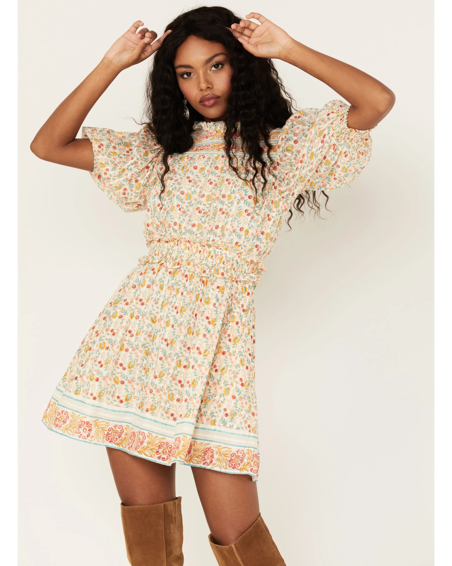 Cleobella Women's Dallas Floral Print Mini Dress 2 Cleobella Women's Dallas Floral Print Mini Dress - Image 2