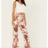Show Me Your Mumu Women's Cow Print Cam Cam Bells Flare Jeans