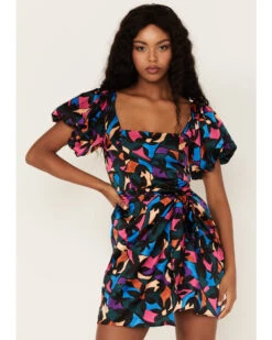 Show Me Your Mumu Women's Danielle Mosaic Print Mini Dress -Cheap Western Femme Store 2000376668 900 P2