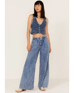 Free People Women's Rider Denim Vest & Flare Jeans Suit Set - 2-Piece 12 Free People Women's Rider Denim Vest & Flare Jeans Suit Set - 2-Piece -Cheap Western Femme Store 2000376790 400 P3