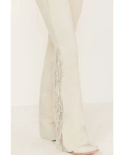 Idyllwind Women's Huntsville High Rise Leather Fringe Flare Pants -Cheap Western Femme Store 2000381358 026 P3