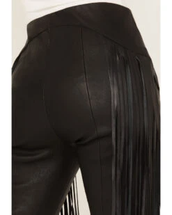 Wonderwest Women's Leather Fringe Pants